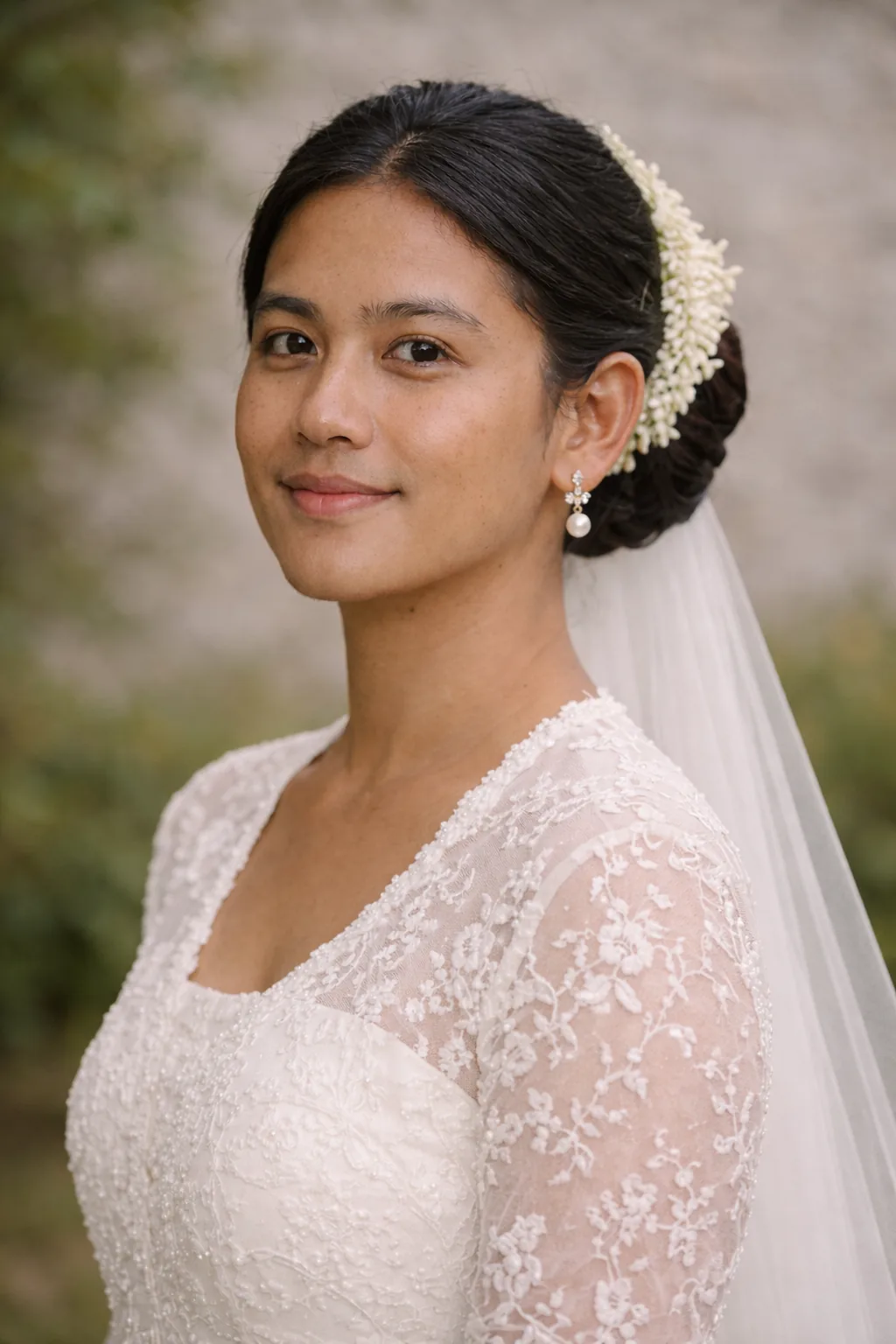 Sekar on the wedding day